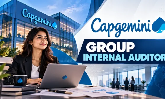 Capgemini Recruitment 2026 | Group Internal Auditor (CA Fresher) | Navi Mumbai