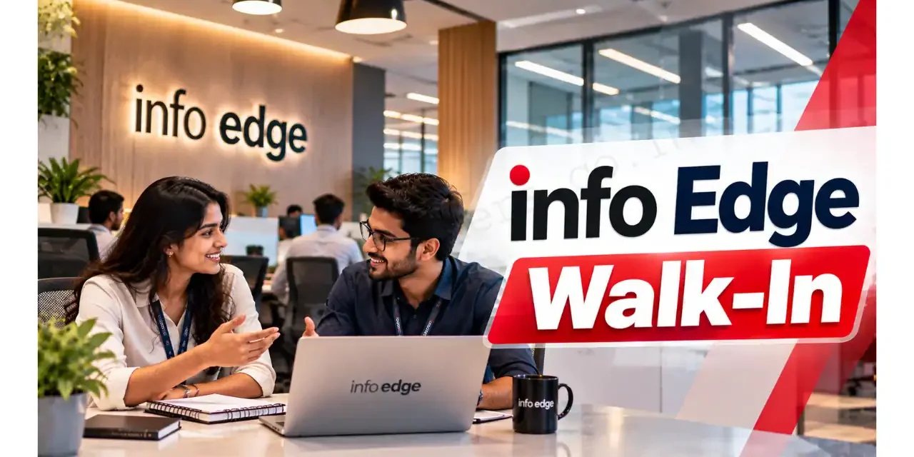 Info Edge Walk-In Drive 2026 for Sales Executive in Noida Location