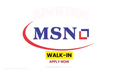 FRESHERS JOBS 13 MSN Group Walk-In Drive for Production OSD | Freshers are eligible