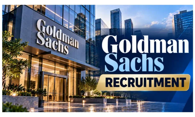 Goldman Sachs Recruitment 2026 for Freshers | Tax Documentation Analyst | Bengaluru