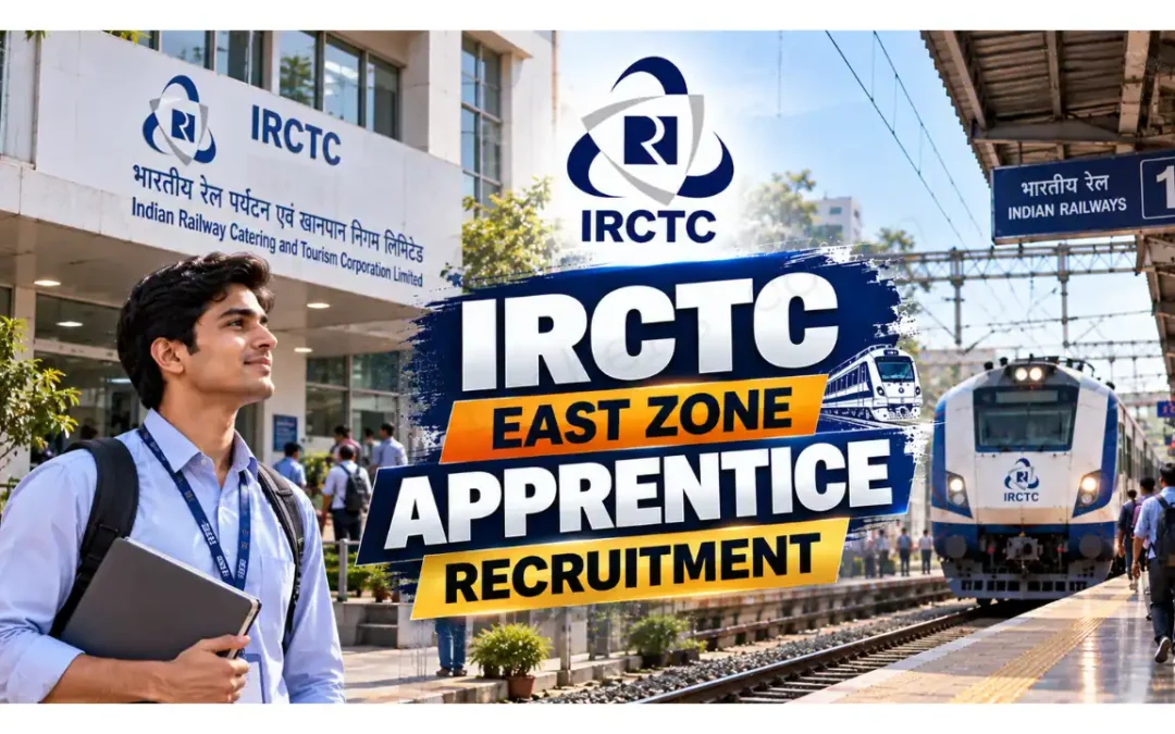 IRCTC East Zone Apprentice Recruitment 2026 – 44 Graduate & COPA Apprentice Seats | No Exam