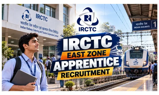 IRCTC East Zone Apprentice Recruitment 2026 – 44 Graduate & COPA Apprentice Seats | No Exam
