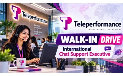 FRESHERS JOBS 3 Teleperformance Walk-in Drive 2026 for International Chat Support Executive