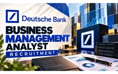 EXPERIENCED Jobs 3 Deutsche Bank Recruitment Drive for Business Management Analyst Role in Pune