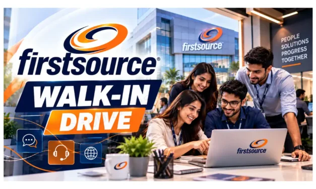 Firstsource Walk-in Drive in Hyderabad for Customer Support Associate | International Voice