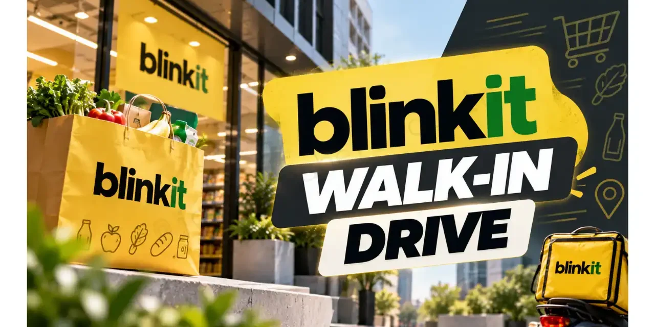 Blinkit Walk-in Drive in Ahmedabad 2026: Inventory Assistant | 10th Pass can apply