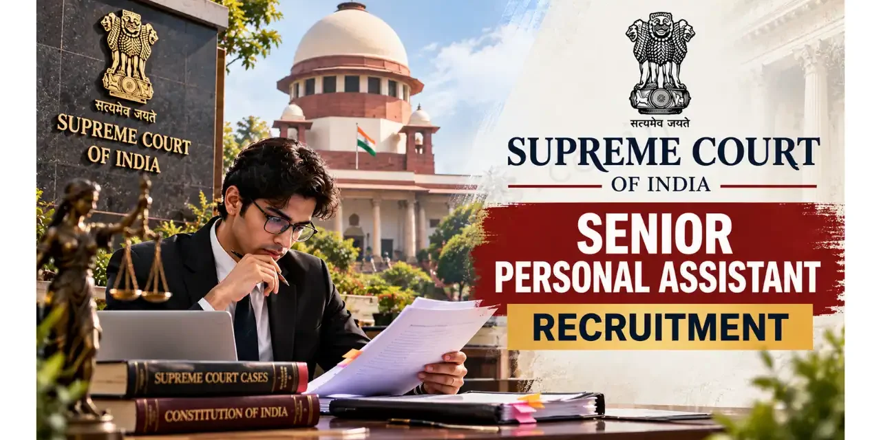 Supreme Court Senior Personal Assistant Recruitment 2026: 65 Posts | Apply Online