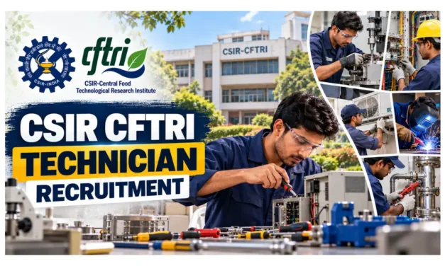 CSIR CFTRI Technician Recruitment 2026 | Notification for 28 ITI Jobs