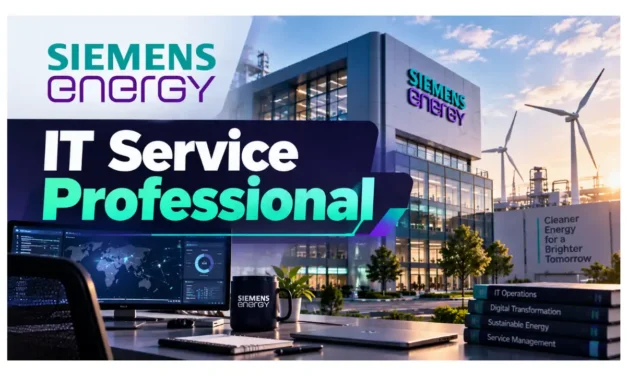 Siemens Energy Recruitment 2026 | IT Service Professional | Entry-Level / Graduate | Gurugram