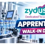 Zydus Apprentice Walk-in Drive in Ahmedabad | Manufacturing Apprentice | ITI, Diploma, B.Sc