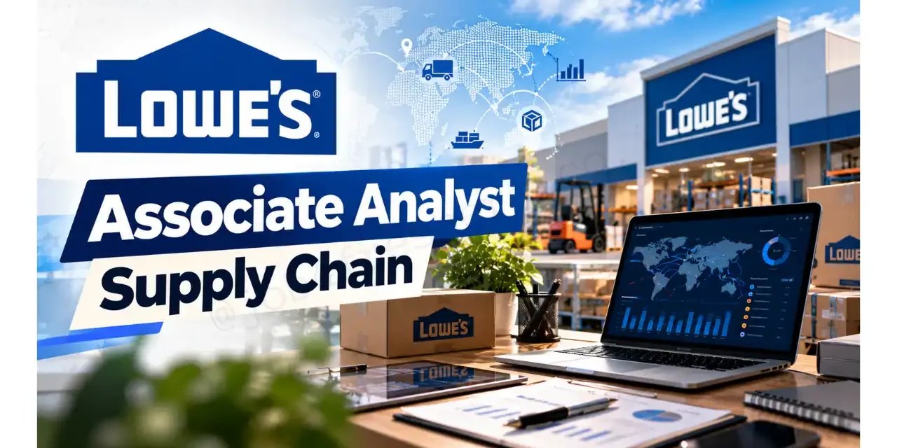 Lowe’s hiring Associate Analyst – Supply Chain in Bengaluru | Apply Now